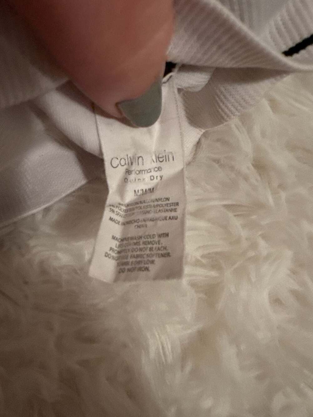 Calvin Klein Performance White Seamless Quick Dry Sports Bra‎ Size M - Picture 2 of 3